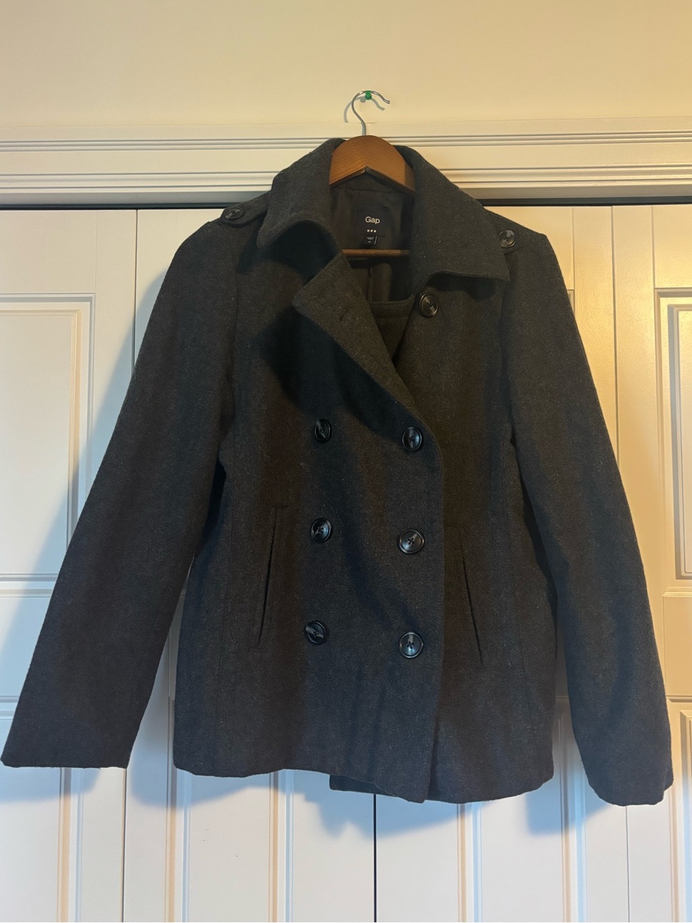 ☀️ Gap ☀️ dark grey fitted peacoat